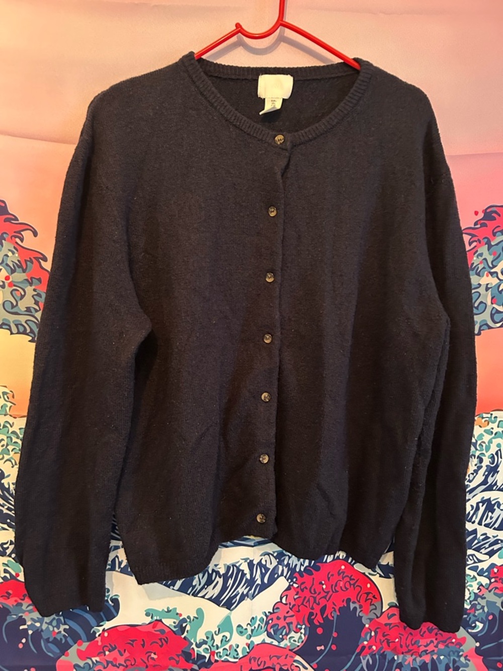 Navy H&M Cardigan with Buttons